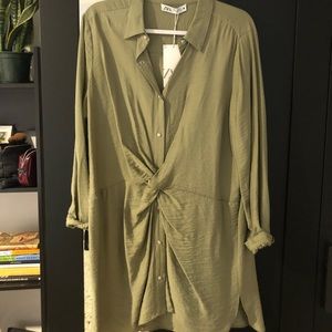 Zara Shirt Dress Size M